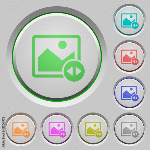 Horizontally move image push buttons