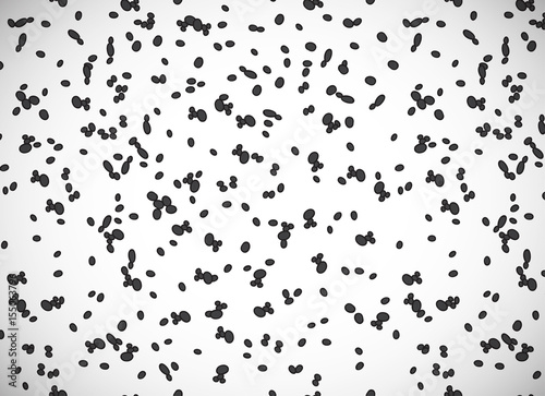 Unusual greeting card cartoon dalmatian spotted pattern.