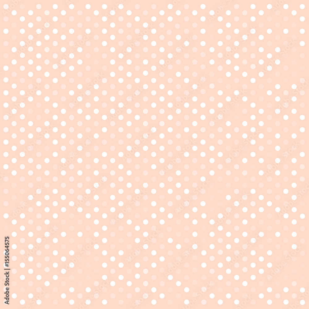 Seamless white polka dots pattern over pink Seamless white polka dots pattern over pink