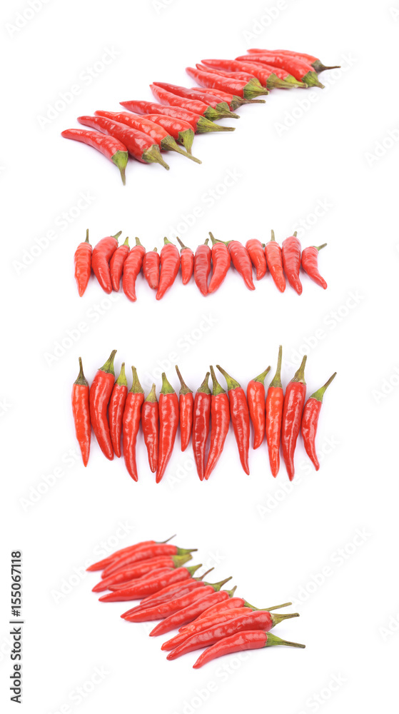 Red italian peppers isolated Red italian peppers isolated