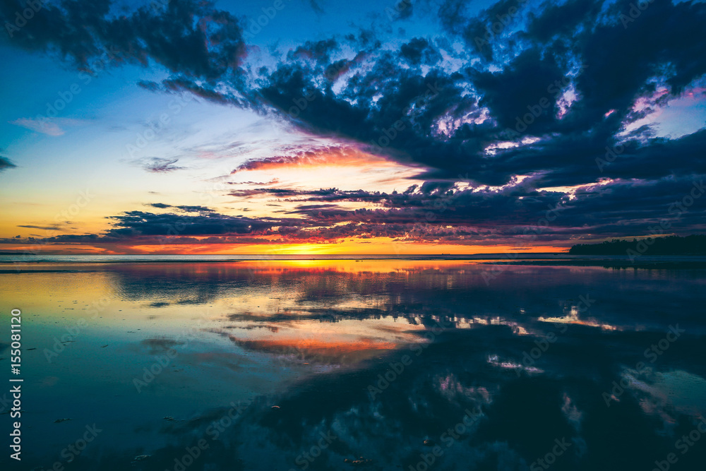 Amazing Sunset with epic clouds