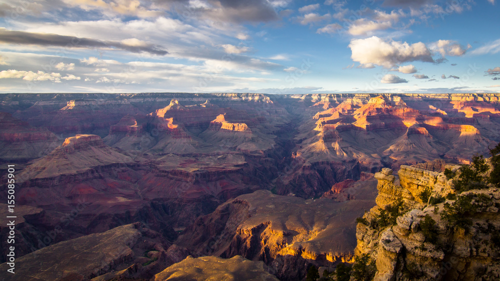The Grand Canyon in late afternoon light, Arizona, United States
