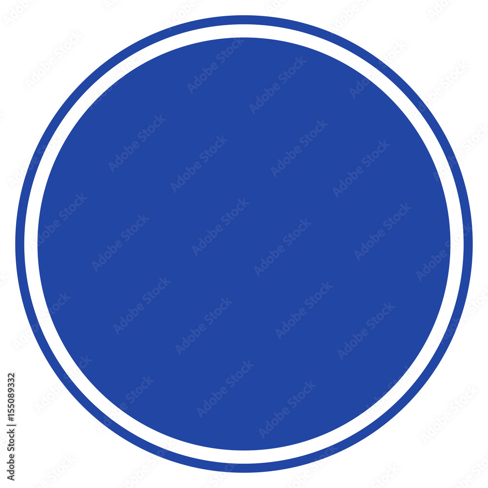 Round Seal Template flat vector pictograph. An isolated illustration on a white background.