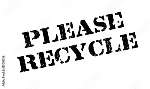 Please Recycle rubber stamp. Grunge design with dust scratches. Effects can be easily removed for a clean, crisp look. Color is easily changed.