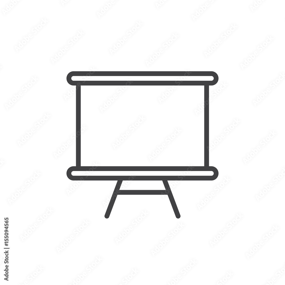 Whiteboard line icon, outline vector sign, linear style pictogram isolated on white. Dry erase board symbol, logo illustration. Editable stroke. Pixel perfect Whiteboard line icon, outline vector sign, linear style pictogram isolated on white. Dry erase board symbol, logo illustration. Editable stroke. Pixel perfect