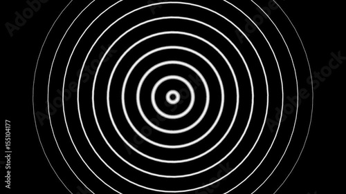 A Seamless Looping Black and White Target Background