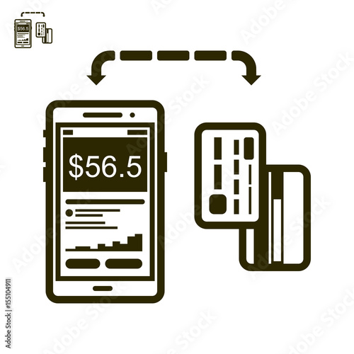 Mobile payment and cards vector