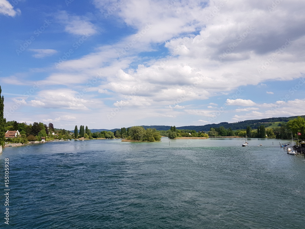 Blick über den Rhein bei Stein am Rhein