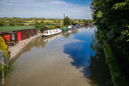 Sunny afternoon on the Grand Union canal photo