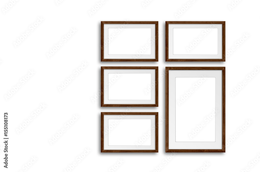 Wooden photo frames set Wooden photo frames set