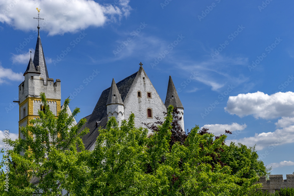 Burgkirche at Ober Ingelheim City Rhine Hesse, Rhineland Palatinate Germany