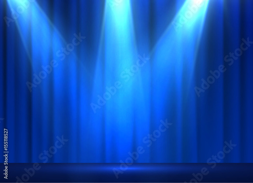 Curtains vector background. EPS10.
