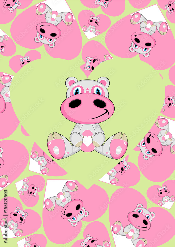 Cute Cartoon Hippo Cute Cartoon Hippo