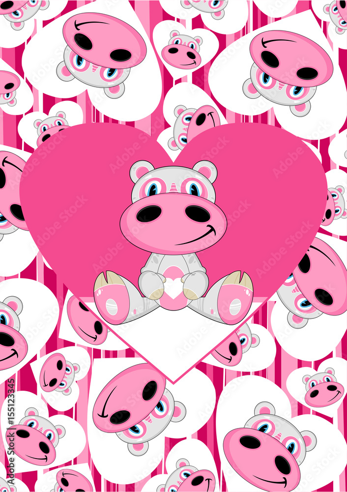 Cute Cartoon Hippo Cute Cartoon Hippo