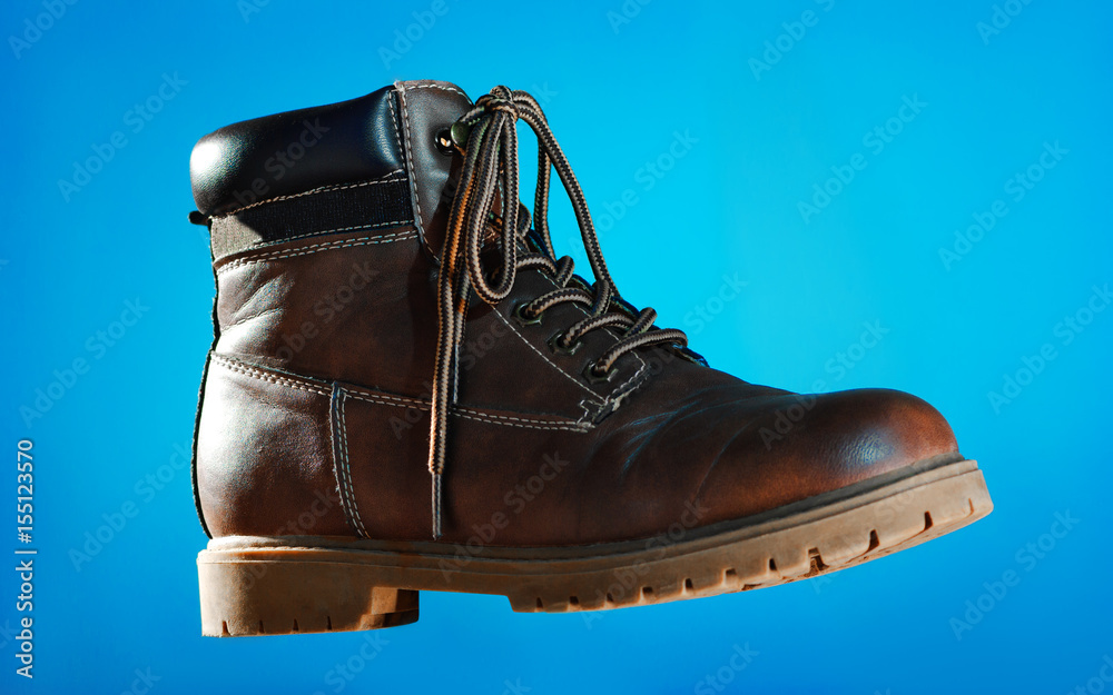 Leather men's shoe