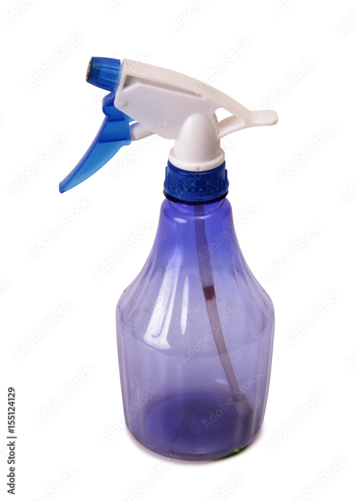 Plastic bottle for spray on white background Plastic bottle for spray on white background