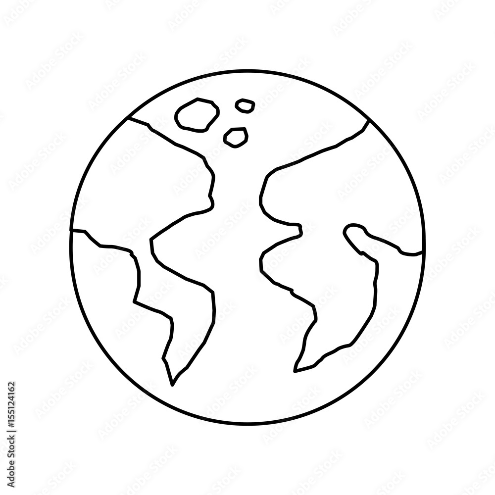 world planet earth icon vector illustration design
