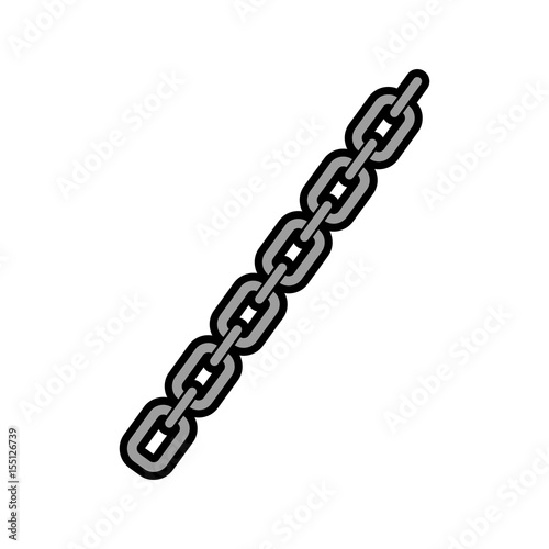 chain metalic isolated icon vector illustration design