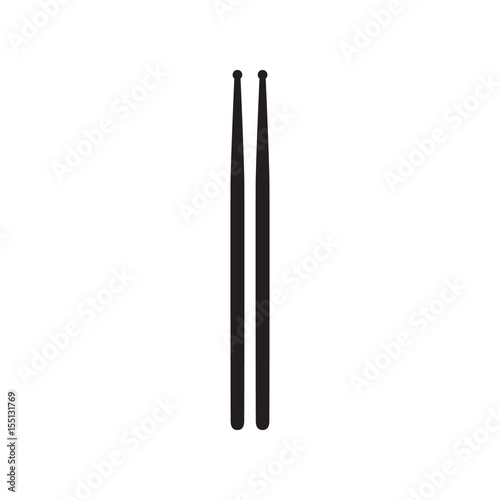 Drumsticks or drum sticks on white background photo