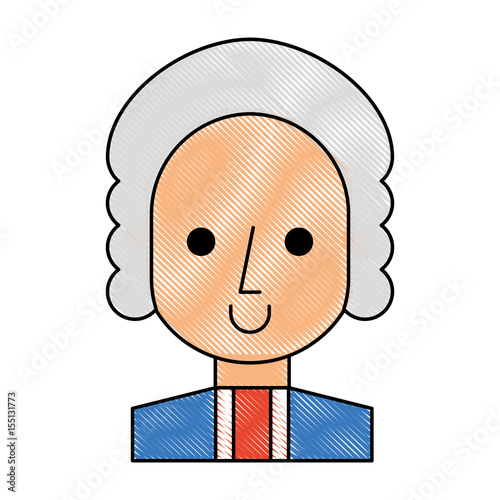 George Washington character comic vector illustration design
