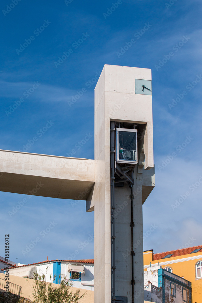 Modern elevator on Sines Modern elevator on Sines