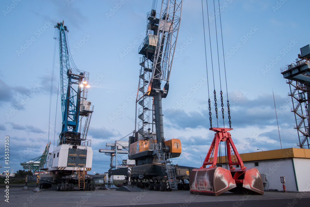 Sines port cranes