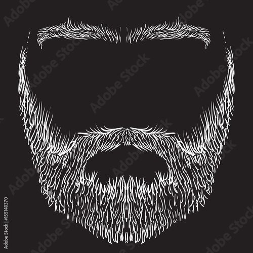 beard, mustache, eyebrows