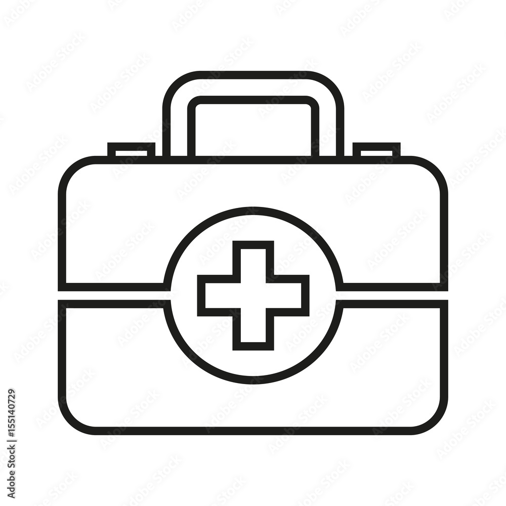 First aid Icon on white background First aid Icon on white background