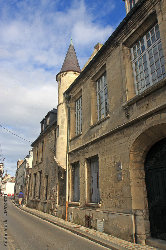 street in Laon, France