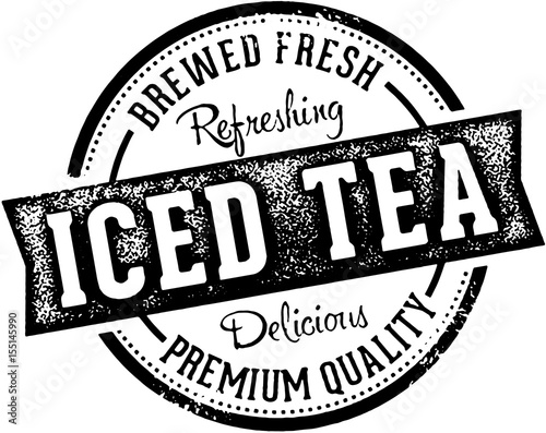 Vintage Iced Tea Stamp