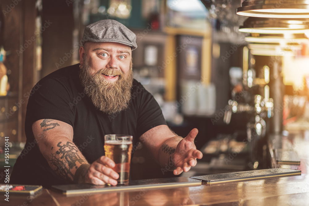 Bartender in a bar Bartender in a bar