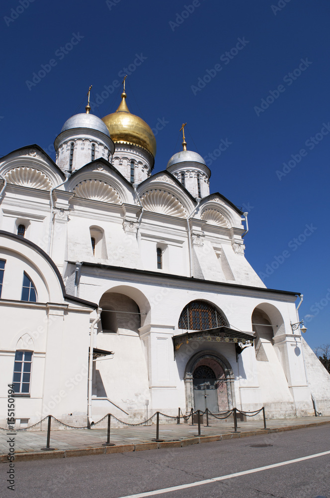 Il Cremlino di Mosca, Russia, 29/04/2017: la cattedrale dell'Arcangelo Michele, chiesa ortodossa russa nella Piazza delle Cattedrali
