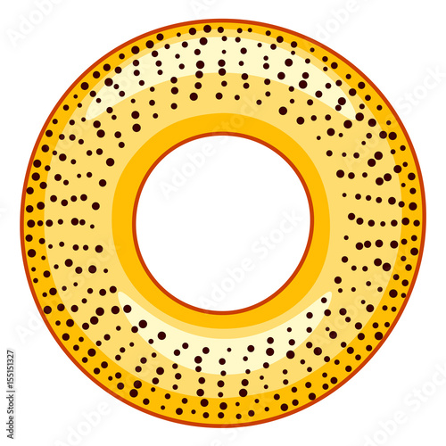 Poppy bagel icon