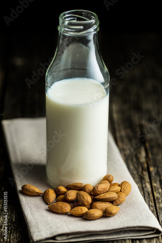 Healthy almond milk.