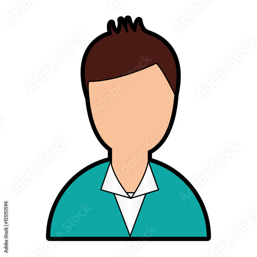 businessman avatar character icon vector illustration design