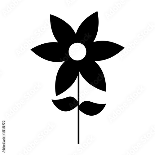 cute flower garden isolated icon vector illustration design
