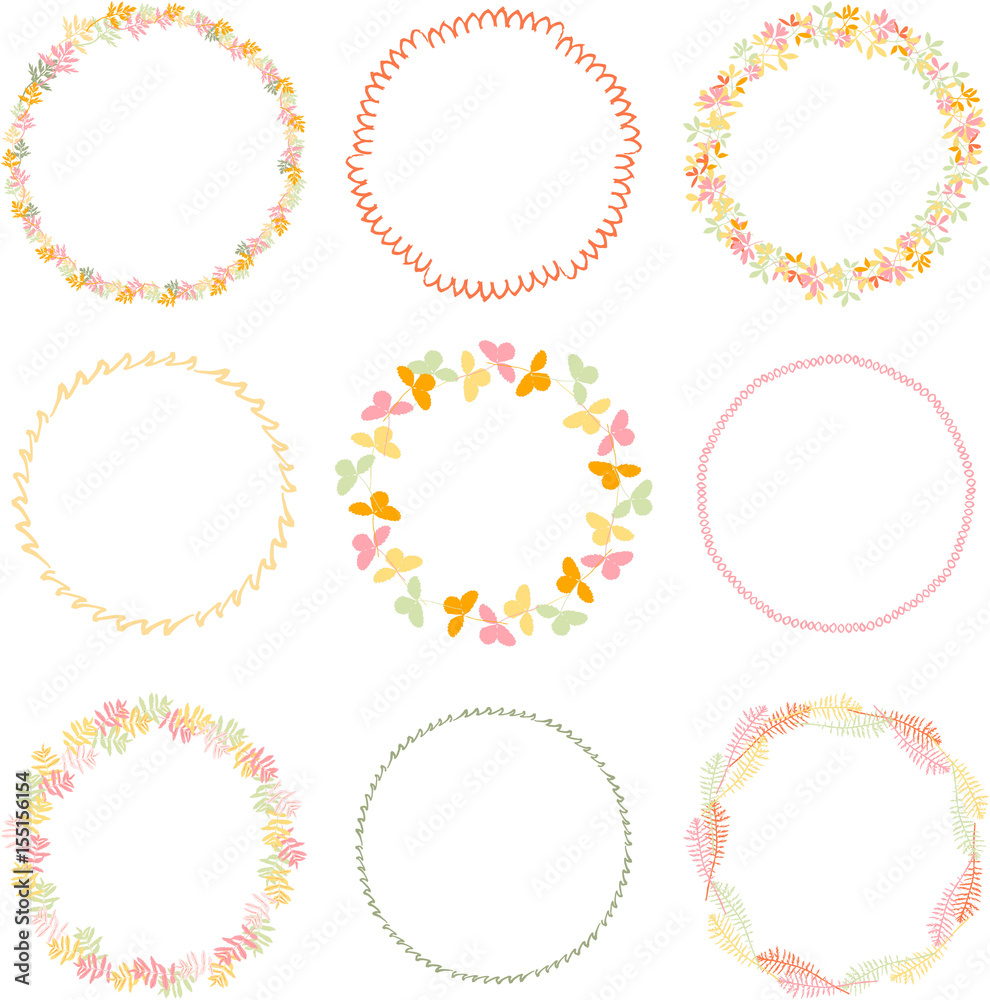 hand drawn summer elegant and romantic graphic flower wreath hand drawn summer elegant and romantic graphic flower wreath