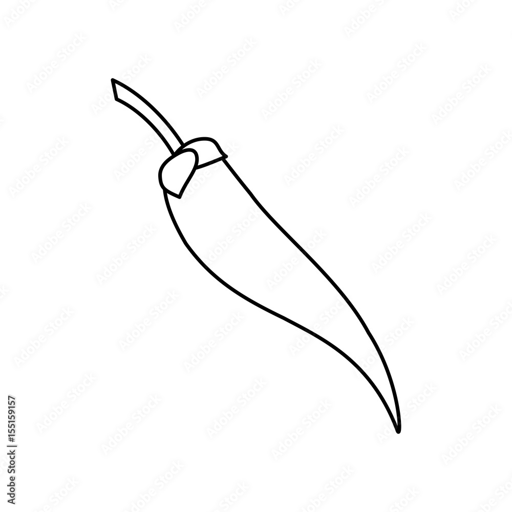 Spicy chili pepper icon vector illustration graphic design
