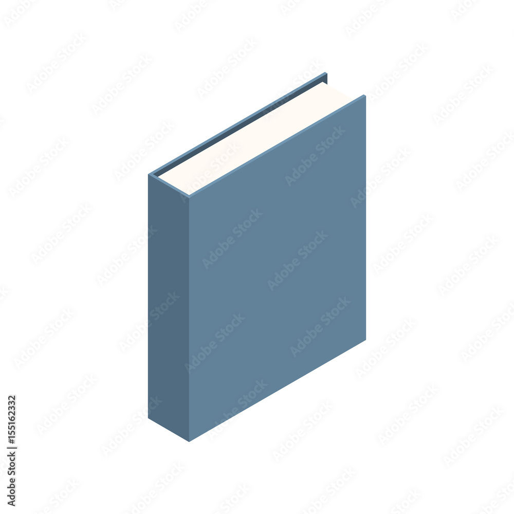 Blank vertical book on white background Blank vertical book on white background