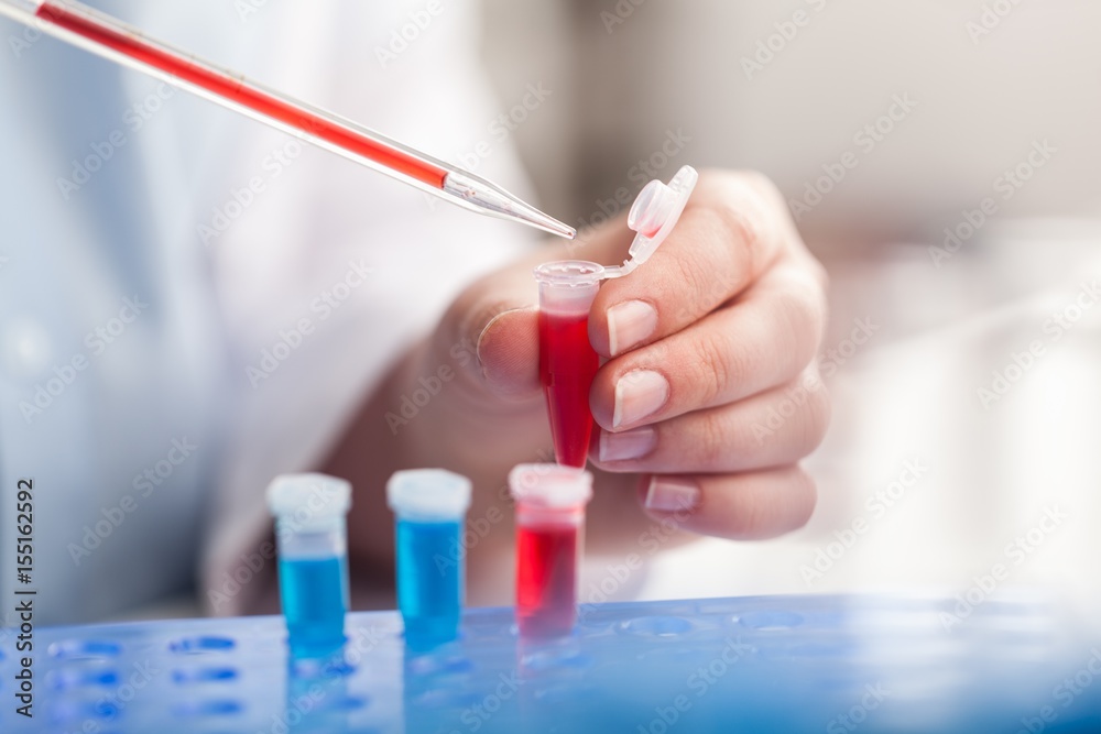 Hand researcher with glass. Hand researcher with glass.