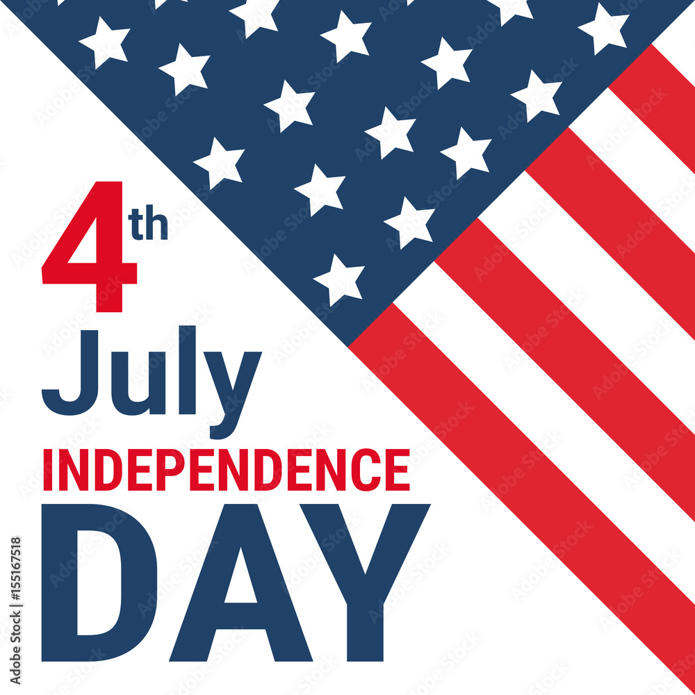 Fototapeta premium United States Flag Independence Day Holiday 4
