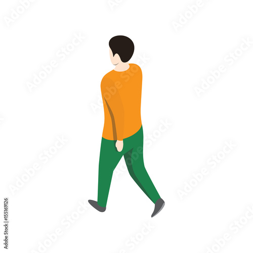 Going Male On White Background