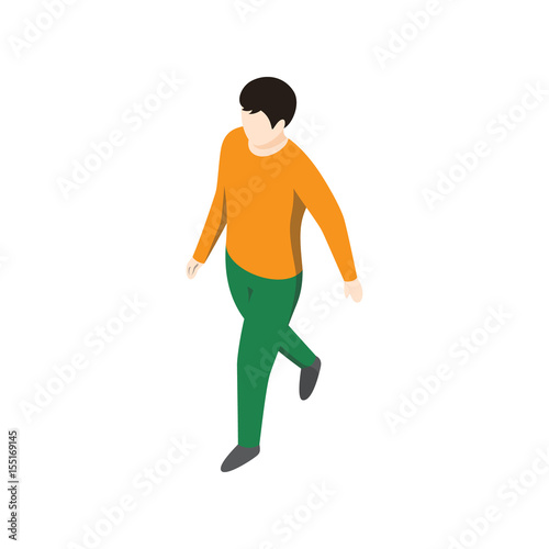 Going Male On White Background