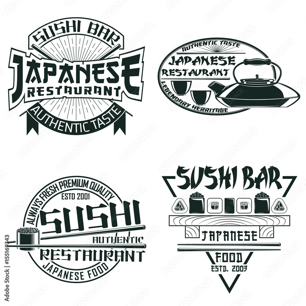 Obraz premium Set of vintage emblems