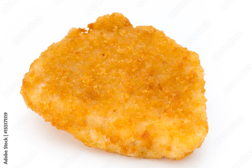 Nugget chiken on the white background. Nugget chiken on the white background.