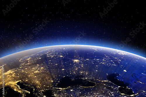 East Europe. Elements of this image furnished by NASA