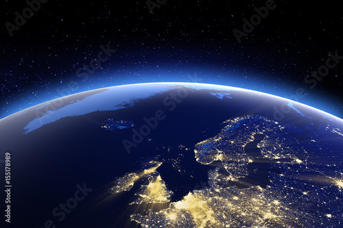 North Europe. Elements of this image furnished by NASA