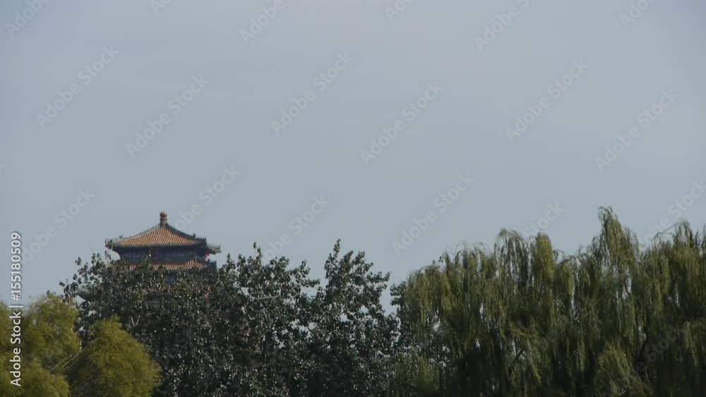 China ancient architecture & Forest in Beijing china. China ancient architecture & Forest in Beijing china.