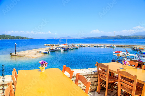 View of a shore in Corfu  Greece