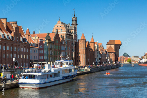 Colourful historic houses in Gdansk